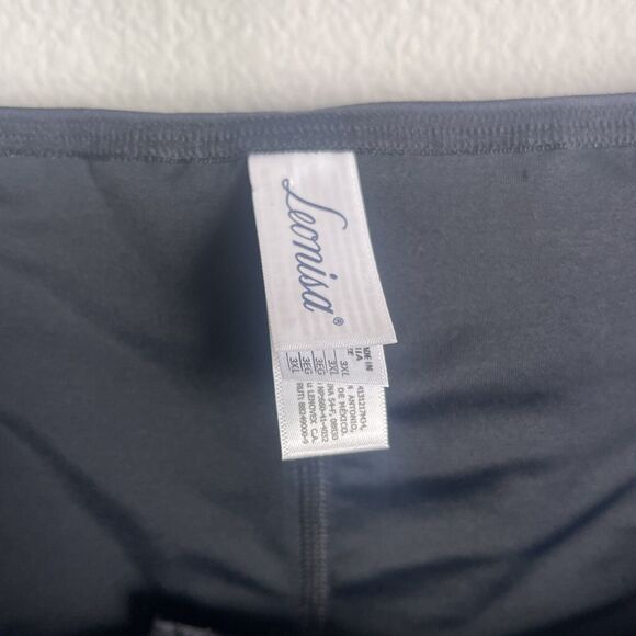 Leonisa Women's Black High Underarm Firm Compression Activewear Top Size 3XL - Picture 3 of 4